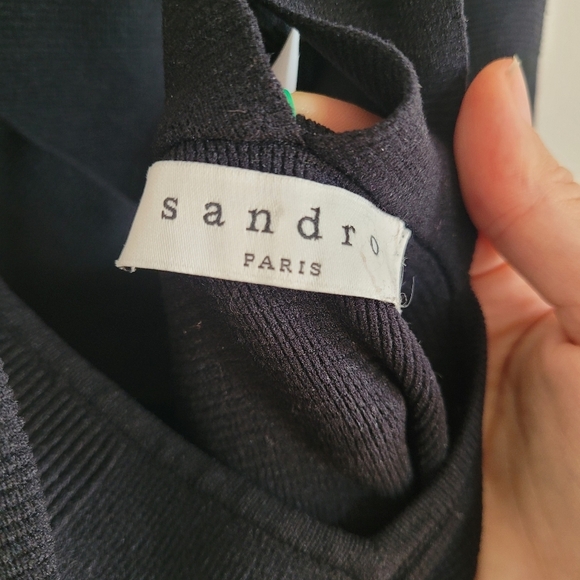 Sandro Elegant Black Sleeveless Dress - Picture 2 of 10